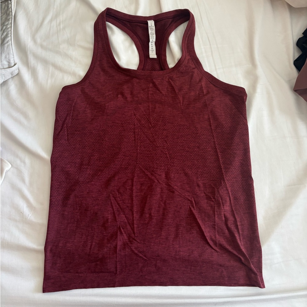 Lululemon Athletica Burgundy Tank Top